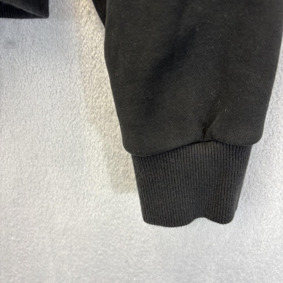 Vuori Restore 1/2 Zip Hoodie Womens Small Black Fleece Cropped Relaxed VW288 - Picture 8 of 13